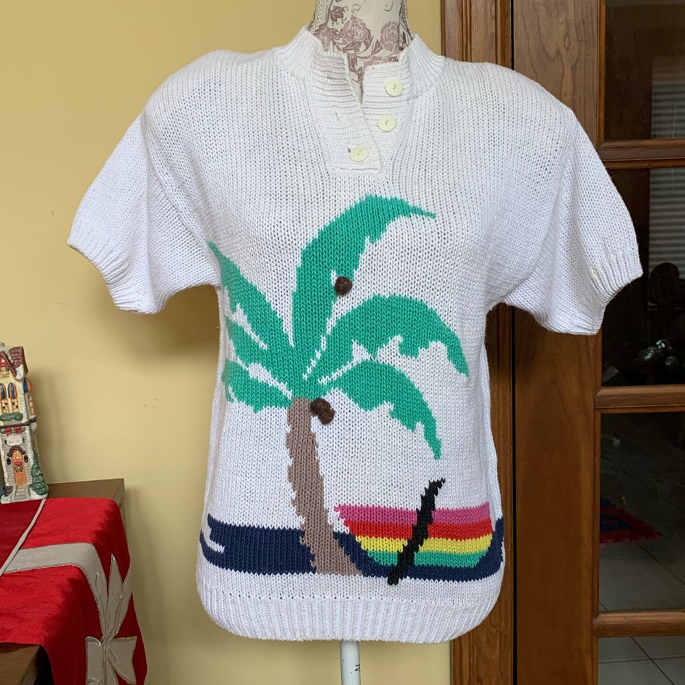 Penrose | Vintage Palm Tree Sweater Shirt